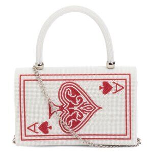ALESSIA BIANCHI Beaded Ace Of Hearts Satchel